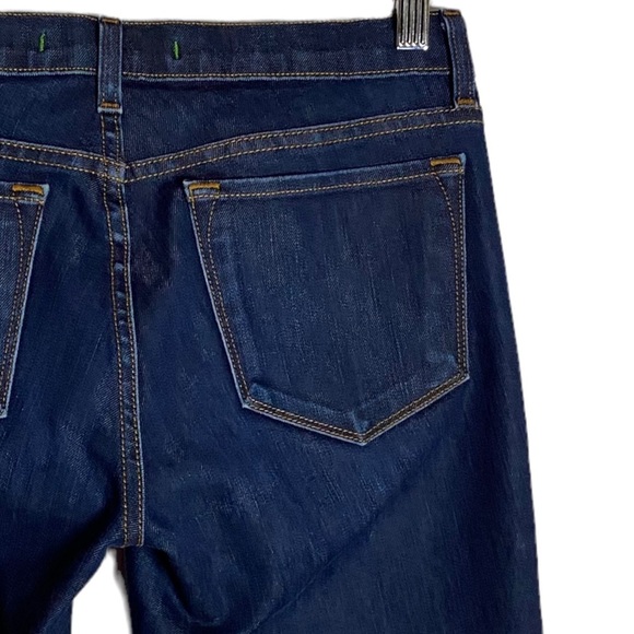 J Brand Mid Rise Slim Straight Leg Dark Wash Denim Jeans Whiskering 28 - Picture 12 of 16